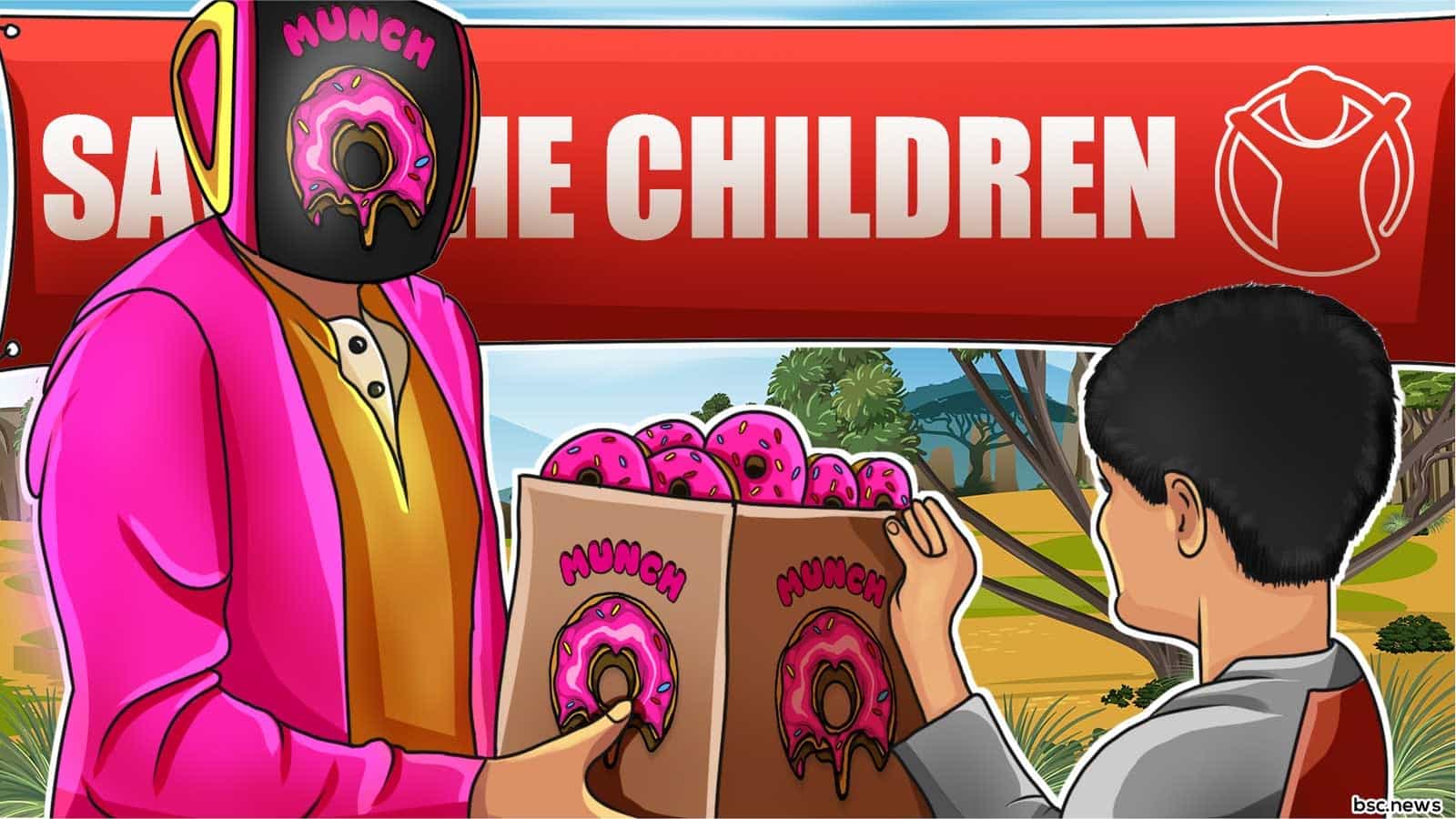Munch Charity Token Community Choose Save The Children As Charitable Cause Binance Chain News